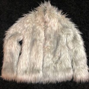 Abercrombie Kids faux fur coat
